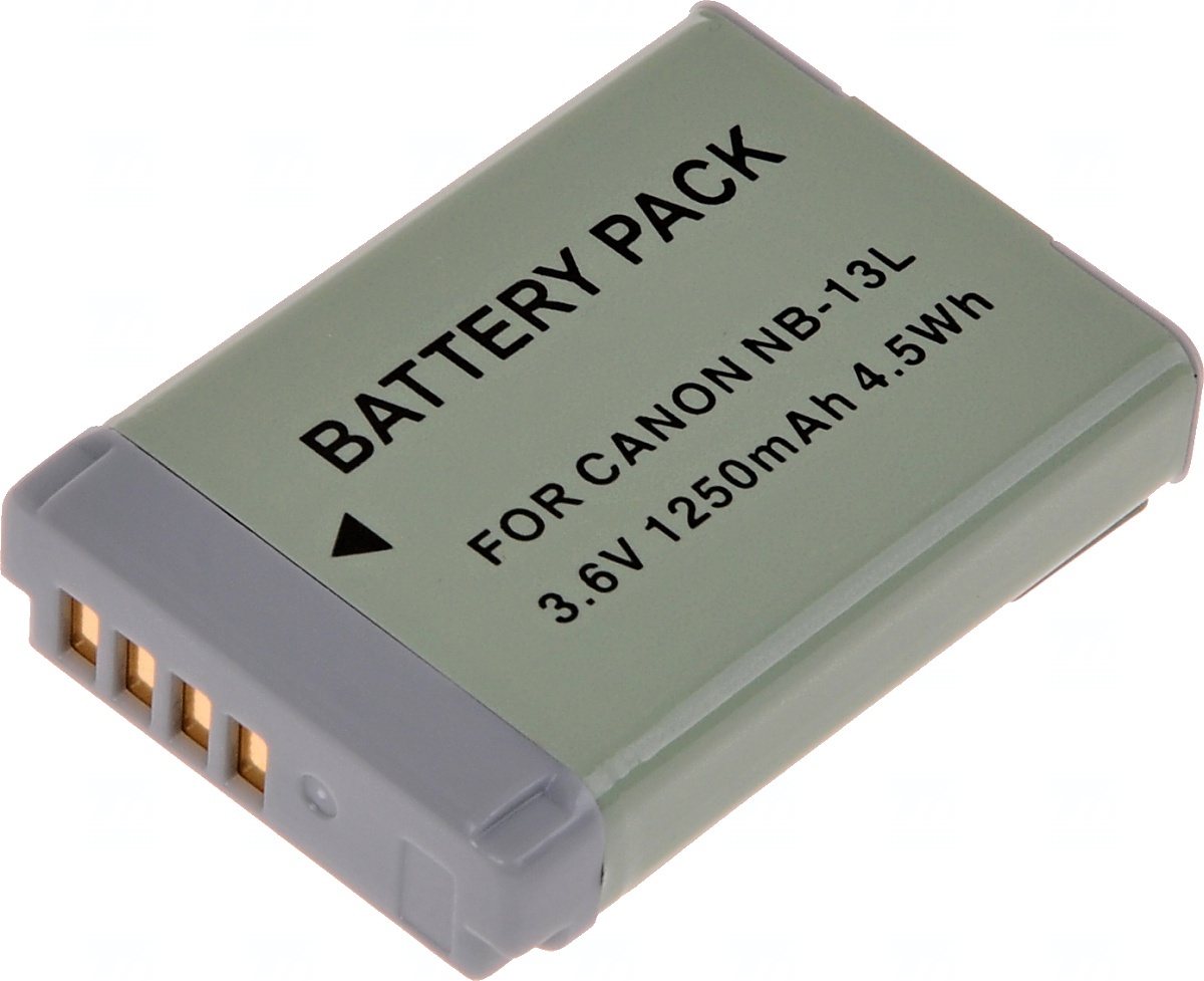 Baterie T6 power Canon NB-13L, 1250mAh, 4,5Wh, šedá DCCA0024