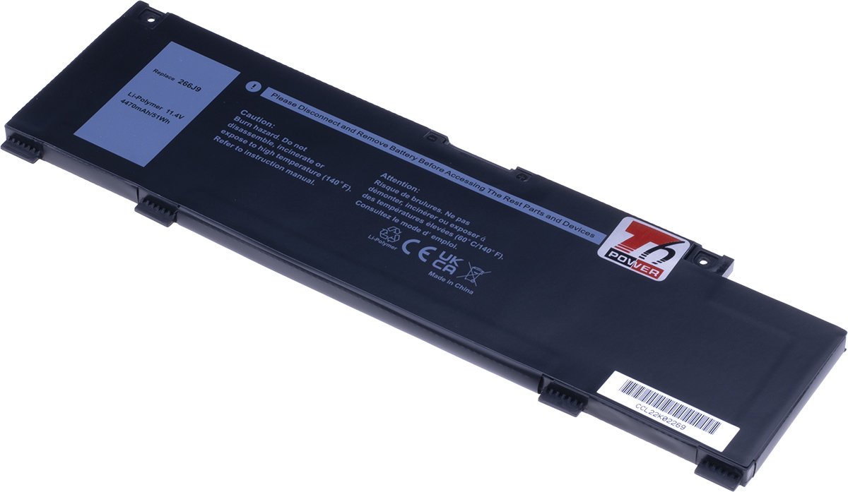 Baterie T6 Power Dell G3 15 3500, 3590, G5 15 5500, Inspiron 14 5490, 4470mAh, 51Wh, 3cell, Li-pol NBDE0211