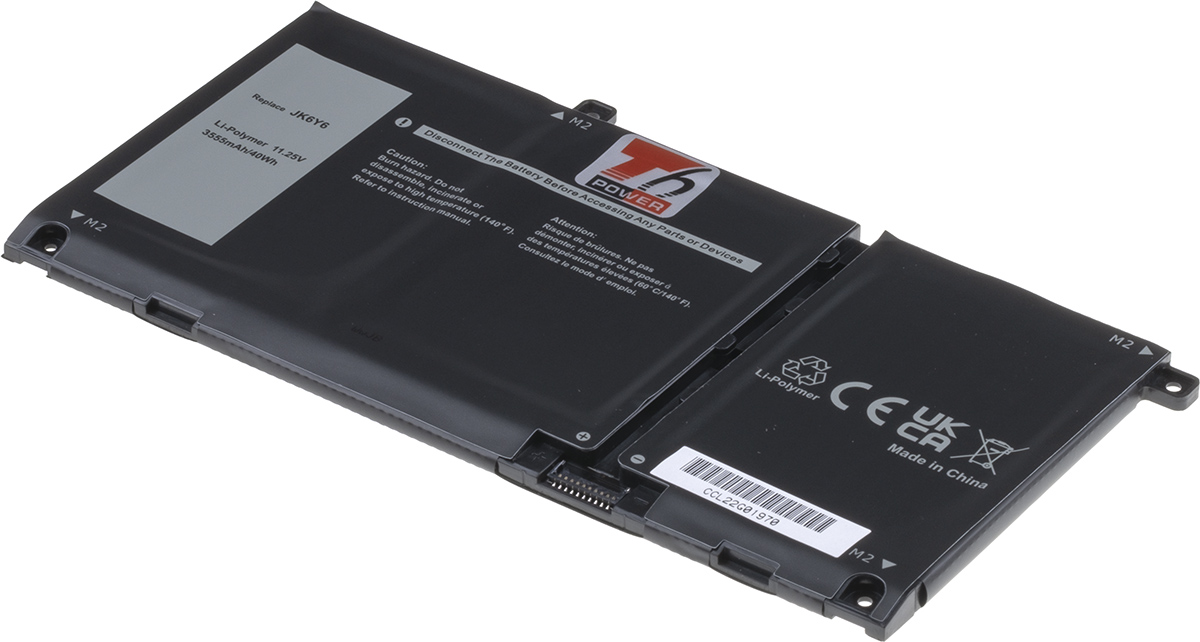 Baterie T6 Power Dell Latitude 3410, 3510, Inspiron 5501, Vostro 5401, 3555mAh, 40Wh, 3cell, Li-pol NBDE0212