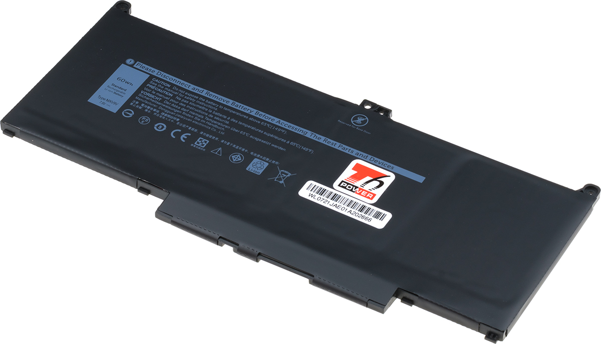 Baterie T6 Power Dell Latitude 5300, 7300, 7400, 7900mAh, 60Wh, 4cell, Li-pol NBDE0198