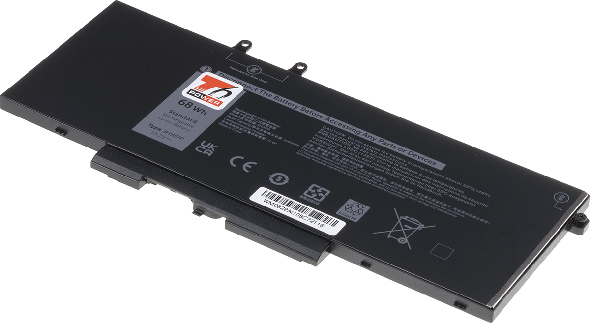 Baterie T6 Power Dell Latitude 5401, 5410, 5501, 5510, Precision 3550, 4470mAh, 68Wh, 4cell, Li-pol NBDE0217