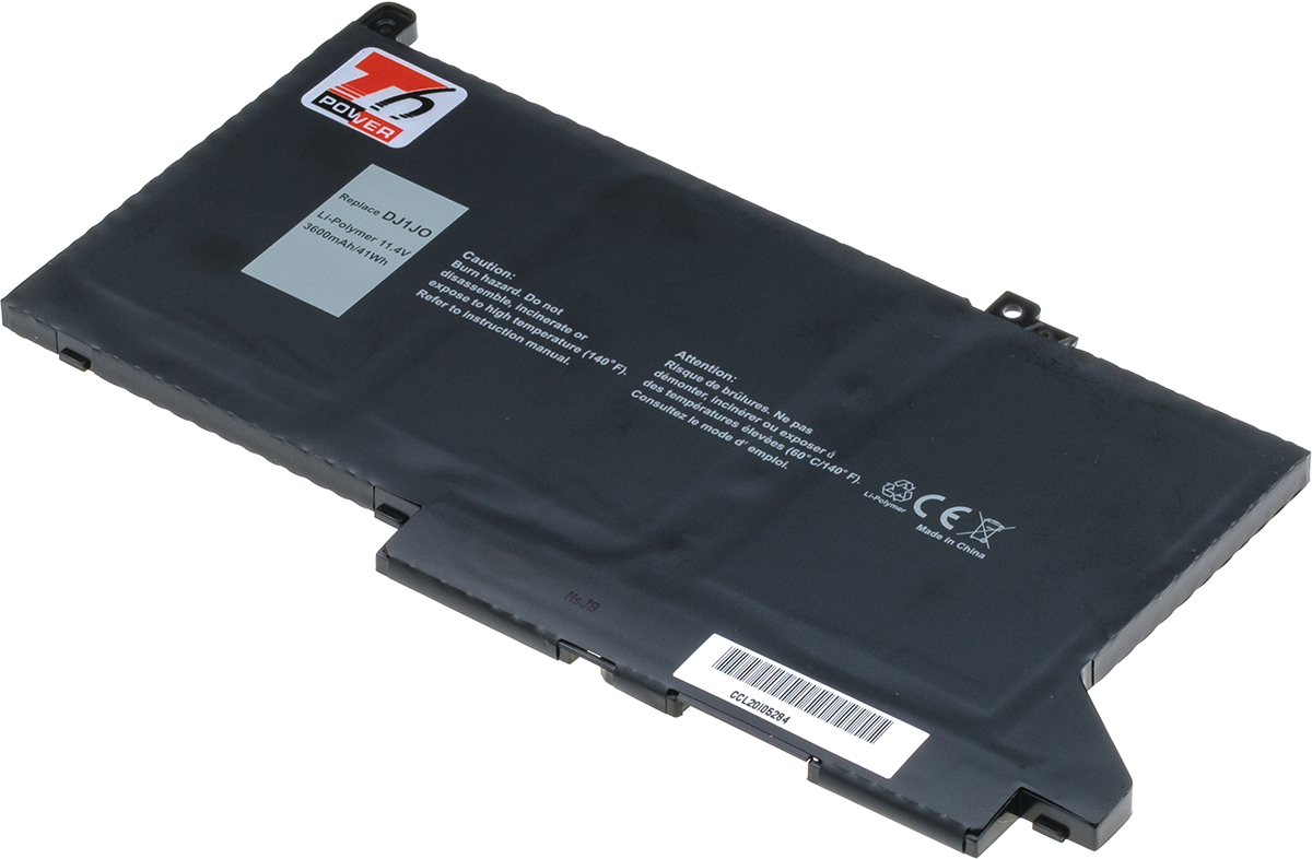 Baterie T6 power Dell Latitude 7280, 7290, 7380, 7390, 7480, 7490, 3600mAh, 41Wh, 3cell, Li-pol NBDE0194