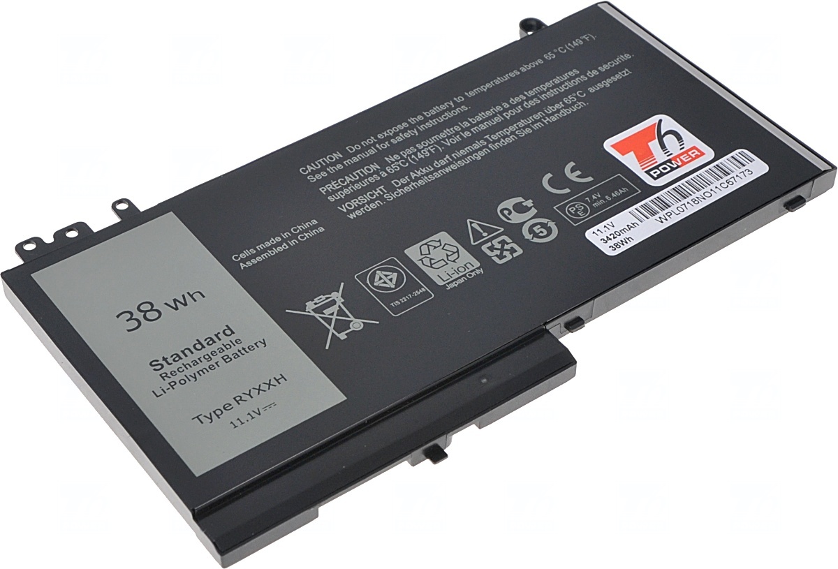Baterie T6 power Dell Latitude E5450, E5550, E5250, 3150, 3160, 3420mAh, 38Wh, 3cell, Li-pol NBDE0173