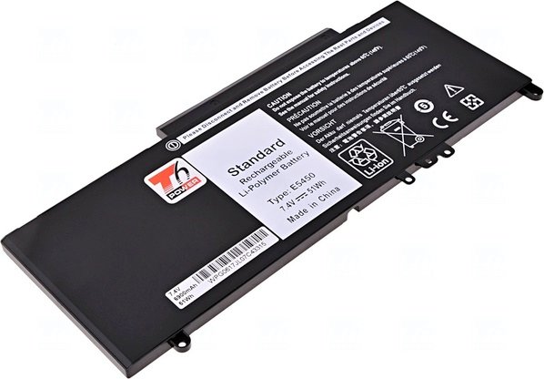 Baterie T6 power Dell Latitude E5450, E5550, E5250, 3150, 3160, 6900mAh, 51Wh, 4cell, Li-pol NBDE0151