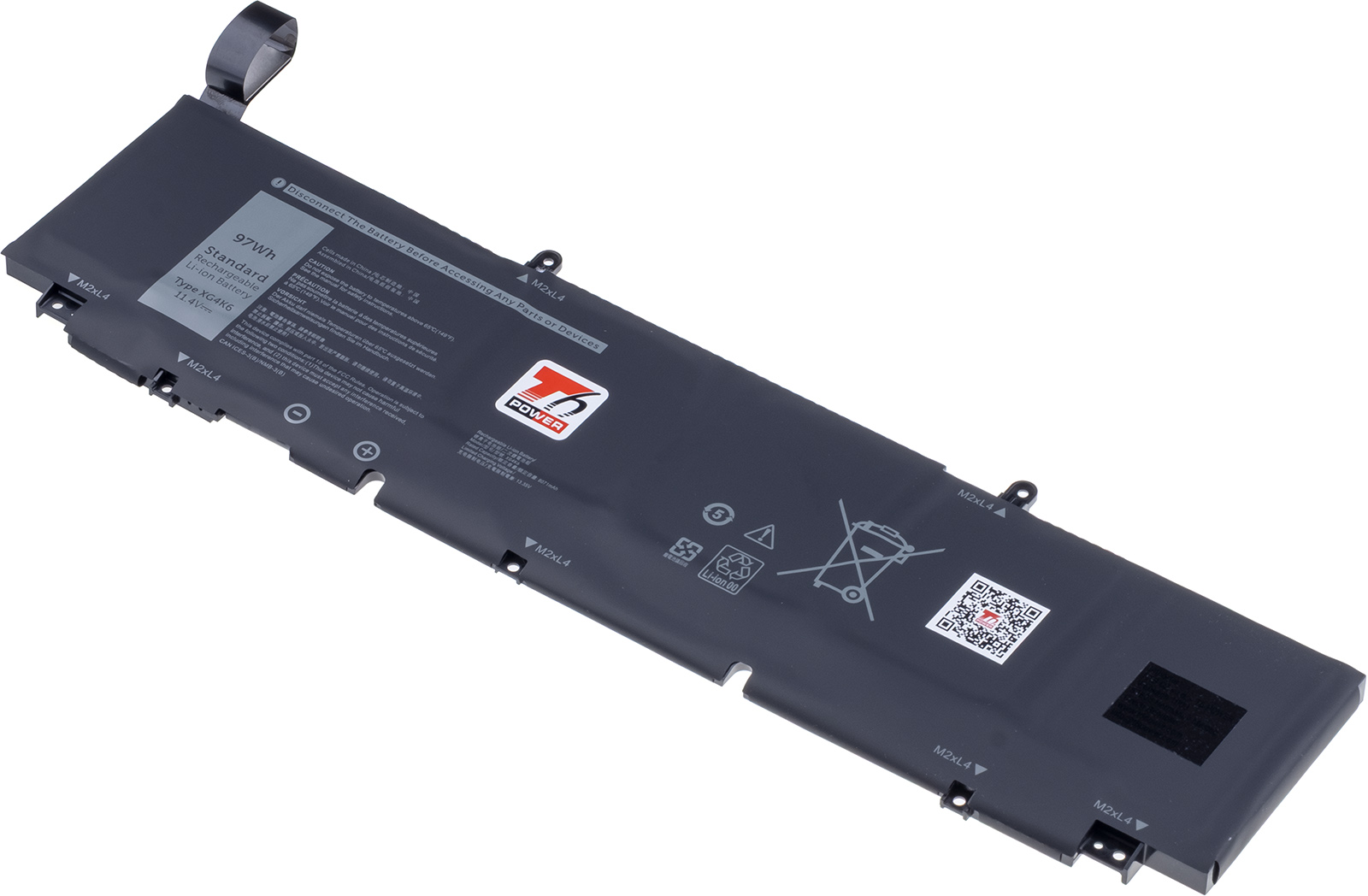 Baterie T6 Power Dell Precision 5750, 5760, XPS 9700, 9710, 9720, 8500mAh, 97Wh, 6cell, Li-pol NBDE0249