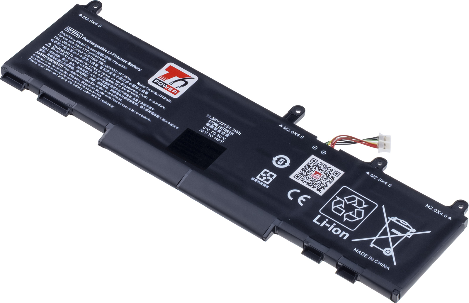 Baterie T6 Power HP EliteBook 830 G9, 840 G9, 860 G9, 1040 G9, 4430mAh, 51,3Wh, 3cell, Li-pol NBHP0240