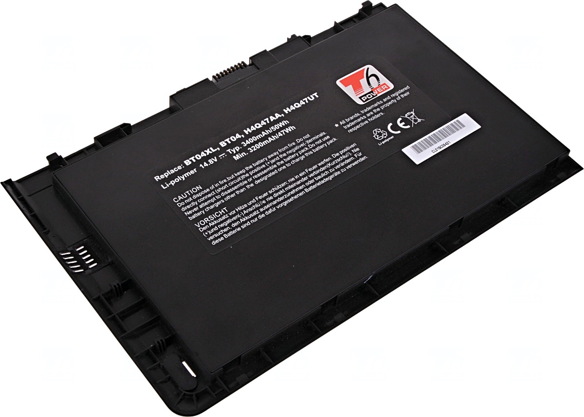 Baterie T6 power HP EliteBook 9470m serie, 3400mAh, 50Wh, 4cell, Li-pol NBHP0097