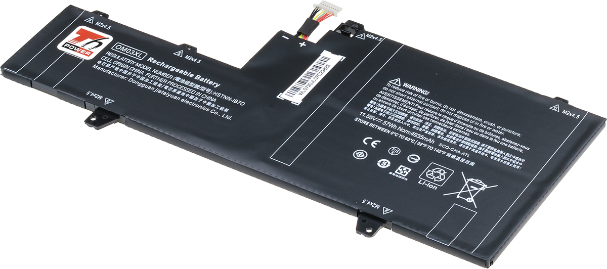 Baterie T6 power HP EliteBook x360 1030 G2, 4900mAh, 57Wh, 3cell, Li-pol, type 1 NBHP0157