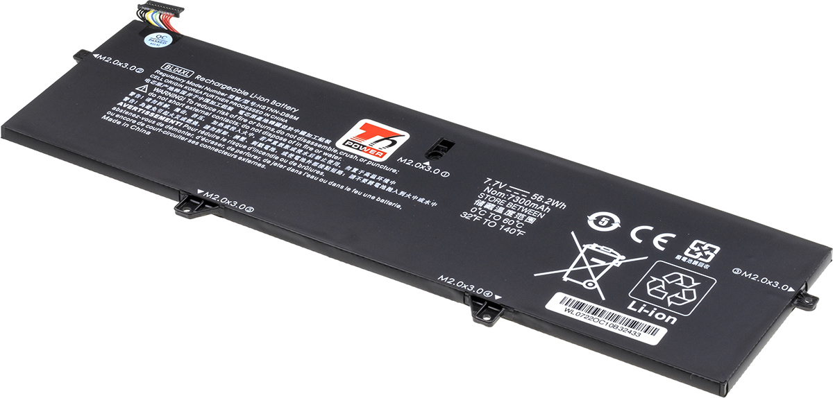 Baterie T6 Power HP EliteBook x360 1040 G5, x360 1040 G6, 7298mAh, 56Wh, 4cell, Li-pol NBHP0212