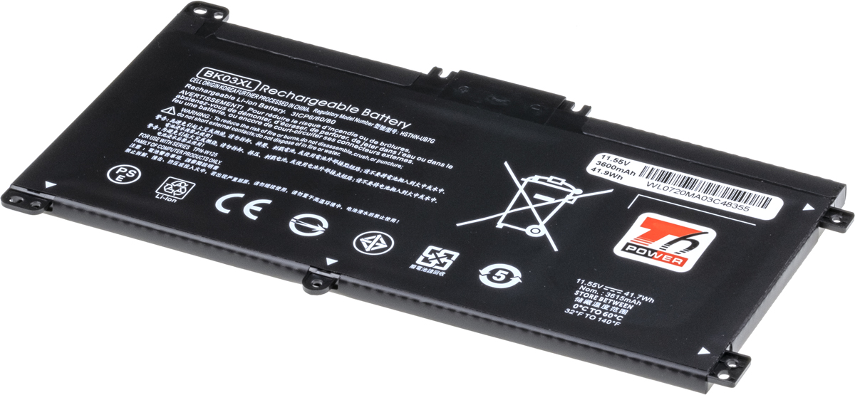 Baterie T6 power HP Pavilion 14-ba000, 14-ba100, 14-ba200 x360 serie, 3600mAh, 41Wh, 3cell, Li-pol NBHP0151