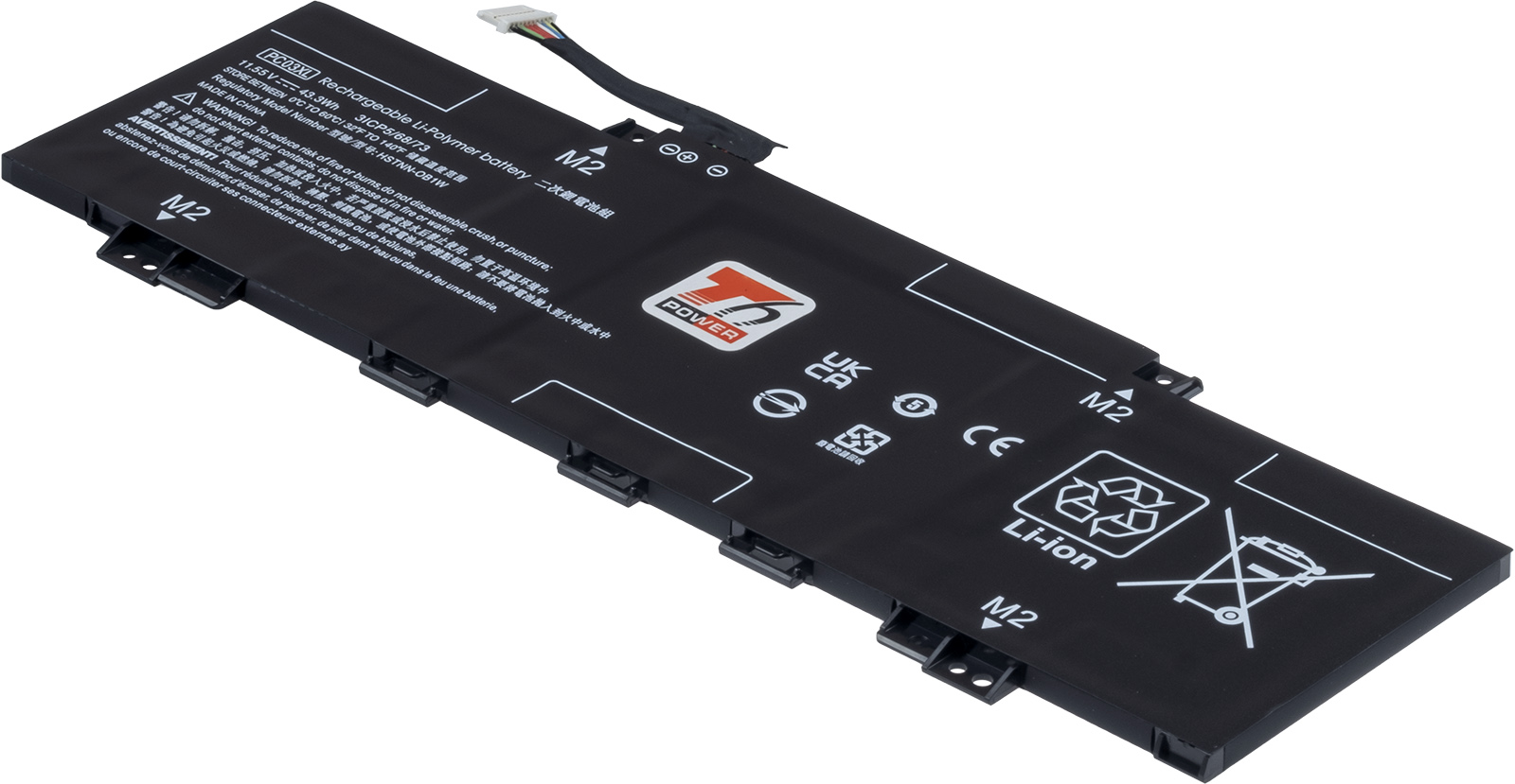 Baterie T6 Power HP Pavilion x360 15-er0000, x360 14-dy0000, 3750mAh, 43,3Wh, 3cell, Li-poly NBHP0233