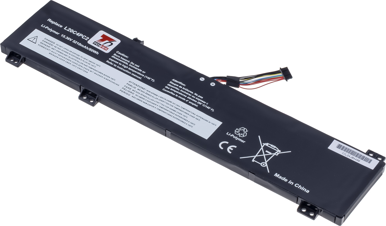 Baterie T6 Power Lenovo Legion 5-17ACH6, 5-17ITH6, 5210mAh, 80Wh, 4cell, Li-poly NBIB0250