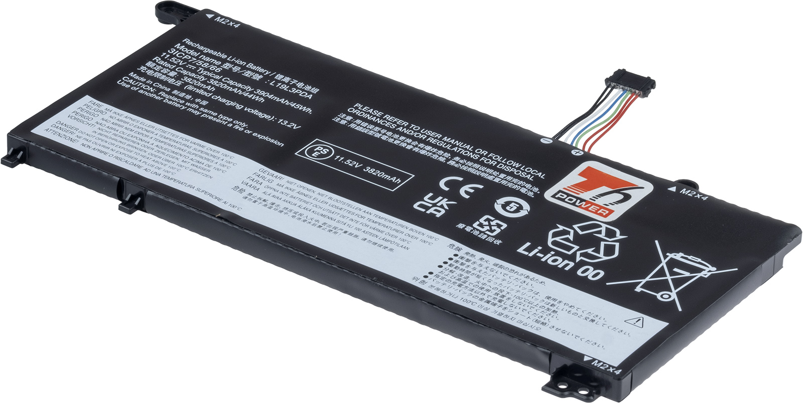 Baterie T6 Power Lenovo ThinkBook 15 G2 ARE, 15 G3 ACL, 14 G2 ITL, 3904mAh, 45Wh, 3cell, Li-Pol NBIB0235