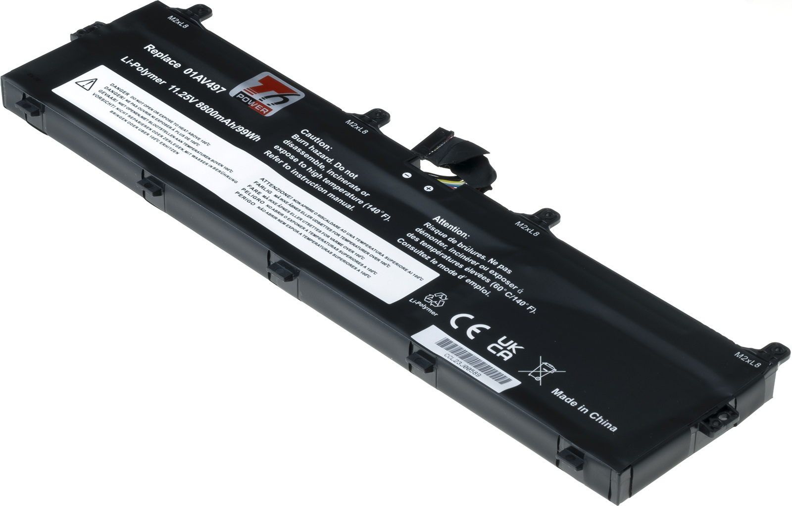 Baterie T6 Power Lenovo ThinkPad P72, ThinkPad P73, 8800mAh, 99Wh, 6cell, Li-Pol NBIB0227