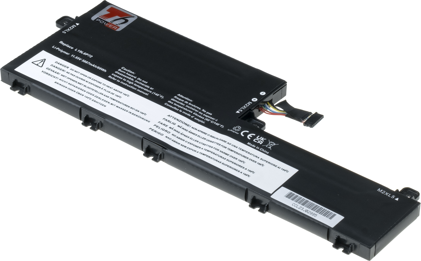 Baterie T6 Power Lenovo ThinkPad T15p, P15v, Gen 1, Gen 2, Gen 3, 5887mAh, 68Wh, 3cell, Li-pol NBIB0223