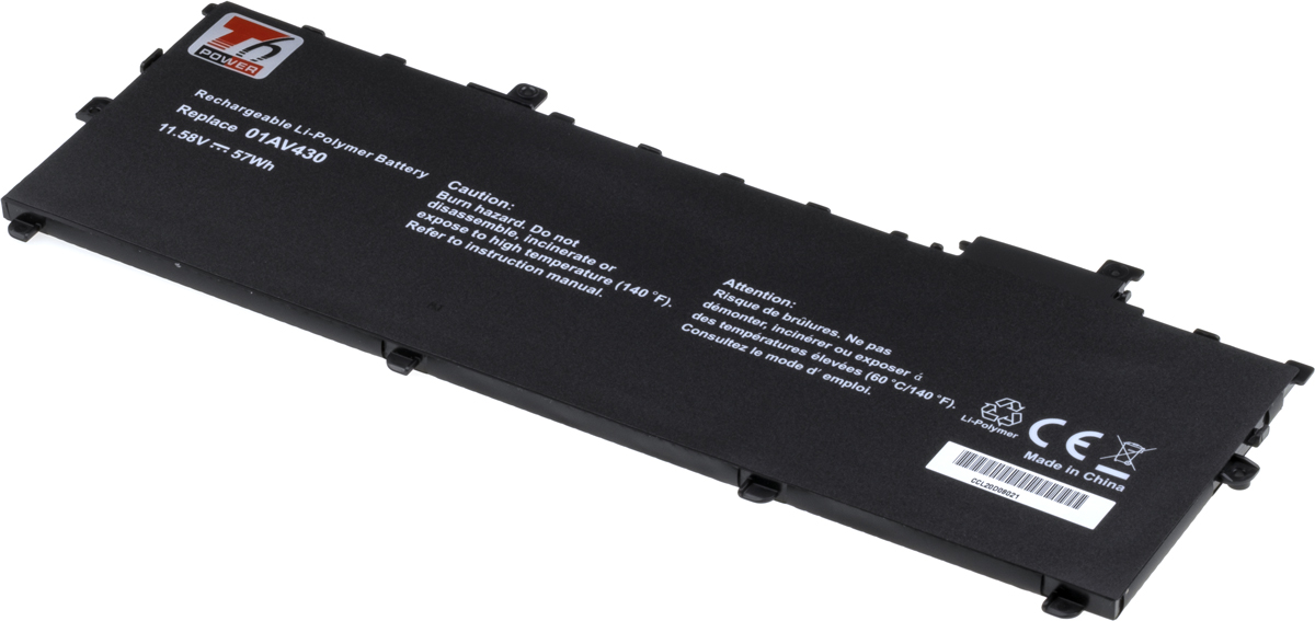 Baterie T6 power Lenovo ThinkPad X1 Carbon 5th, 6th Gen, 4900mAh, 57Wh, 3cell, Li-Pol NBIB0160