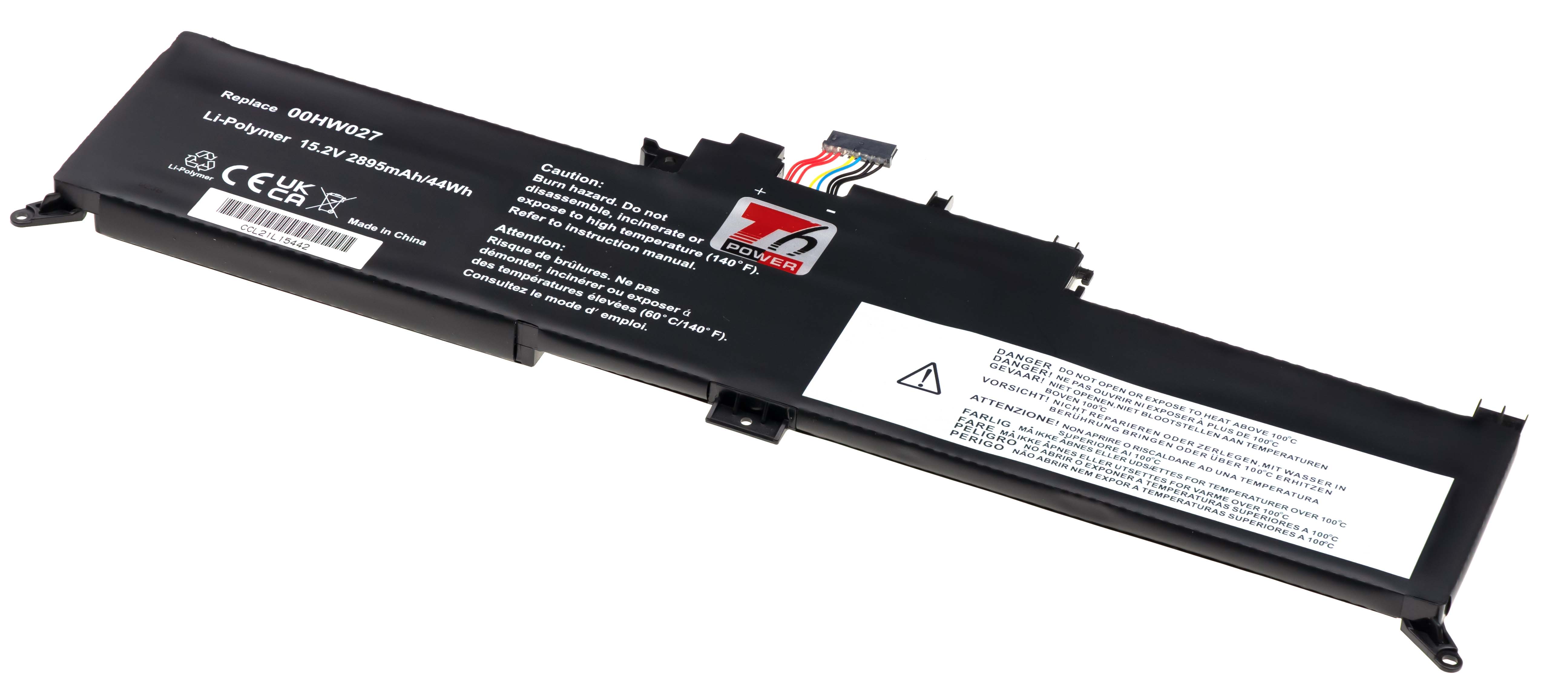 Baterie T6 Power Lenovo ThinkPad Yoga 260, 370 serie, 2895mAh, 44Wh, 4cell, Li-Pol NBIB0147