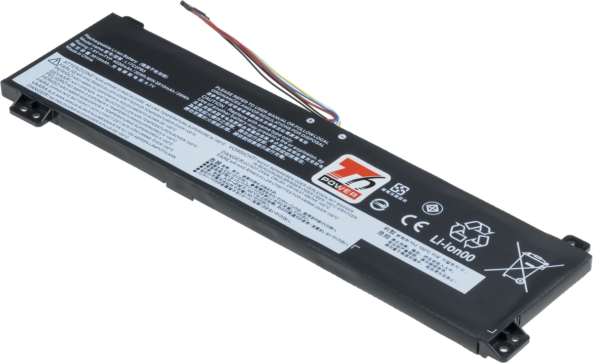 Baterie T6 Power Lenovo V130-15IKB, V330-15ISK, V330-15IKB, internal, 4030mAh, 30Wh, 2cell, Li-poly NBIB0188