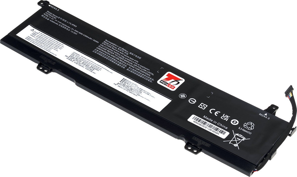 Baterie T6 Power Lenovo Yoga 730-15IKB, 730-15IWL serie, 4520mAh, 51,5Wh, 3cell, Li-Pol NBIB0212