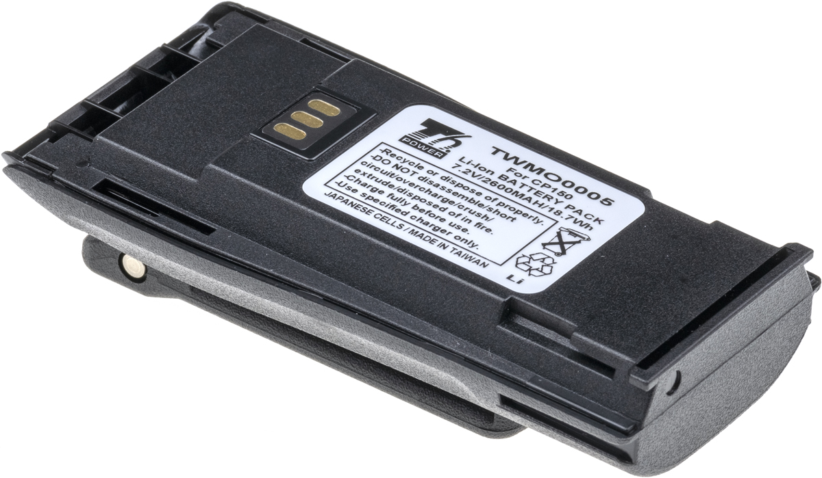 Baterie T6 power Motorola CP040, CP150, CP250, Li-ion, 2600mAh, 18,7Wh TWMO0005