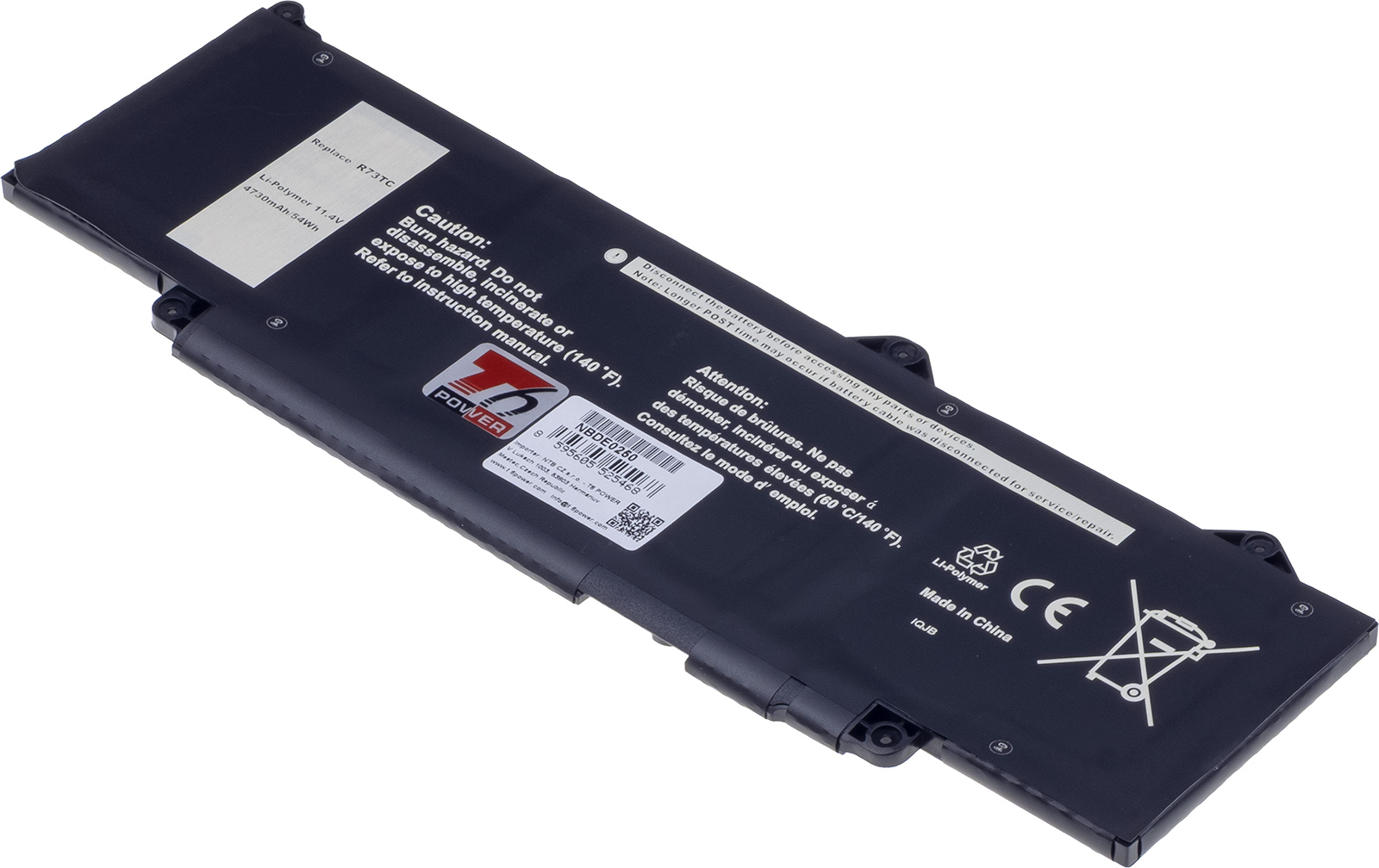 Baterie T6 Power pro Dell Latitude 5340, 5440, 5540, Precision 3480, 4730mAh, 54Wh, 3cell, Li-poly NBDE0250