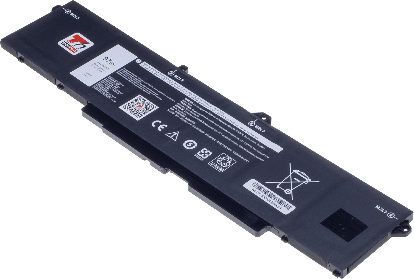 Baterie T6 Power pro Dell Latitude 5521, 5531, Precision 3561, 3571, 8500mAh, 97Wh, 6cell, Li-poly NBDE0257