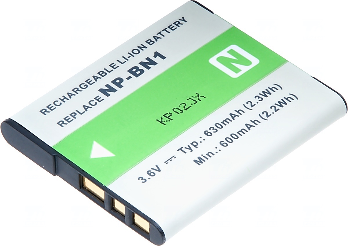 Baterie T6 power Sony NP-BN1, 650mAh, 2,3Wh, šedá DCSO0027