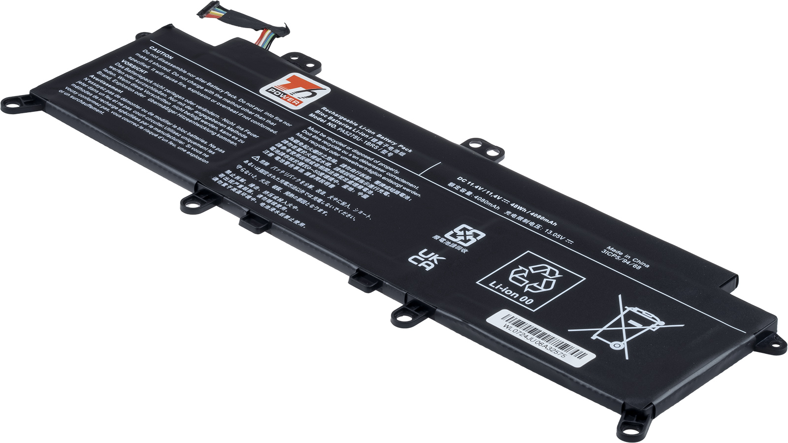 Baterie T6 Power Toshiba Portege X30-E, X30-D, Tecra X40-E, X40-D, 4080mAh, 48Wh, 3cell, Li-pol NBTS0120