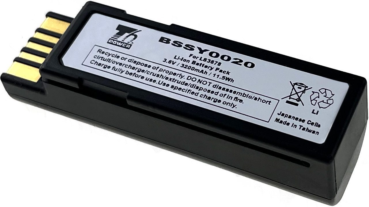 Baterie T6 Power Zebra LI3600, LI3608, LI3678, DS3600, DS3608, DS3678, 3200mAh, 11,5Wh, Li-ion BSSY0020