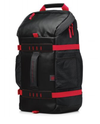 Batoh na notebook 15,6", Odyssey Sport Backpack, čierno-červený z polyesteru, HP X0R83AA