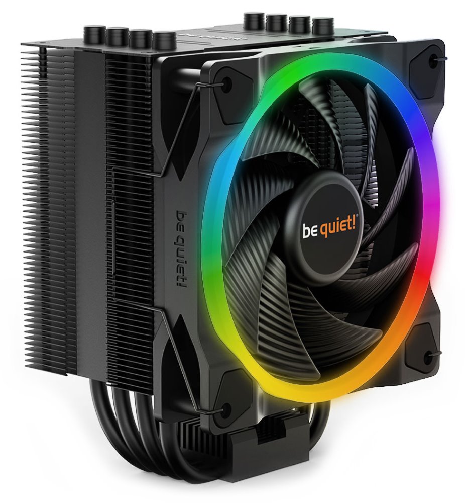 Be quiet! / chladič CPU PURE ROCK 2 FX / socket AMD i Intel / 150TDP / 120mm fan ARGB / 4x Heatpipe / BK033
