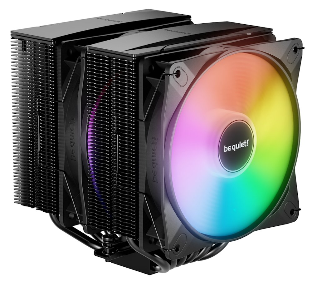 Be quiet! chladič CPU PURE ROCK PRO 3 LX Black / 2x120mm PWM ARGB fan / 6xheatpipe / černý BK043