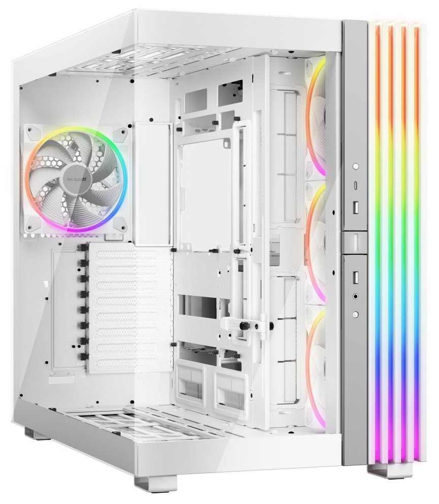 Be quiet! skříň LIGHT BASE 900FX / ATX / ARGB pásek / 4x140mm ARGB fan / 2xUSB 3.0 / USB-C / panoramatická / bílá BGW72