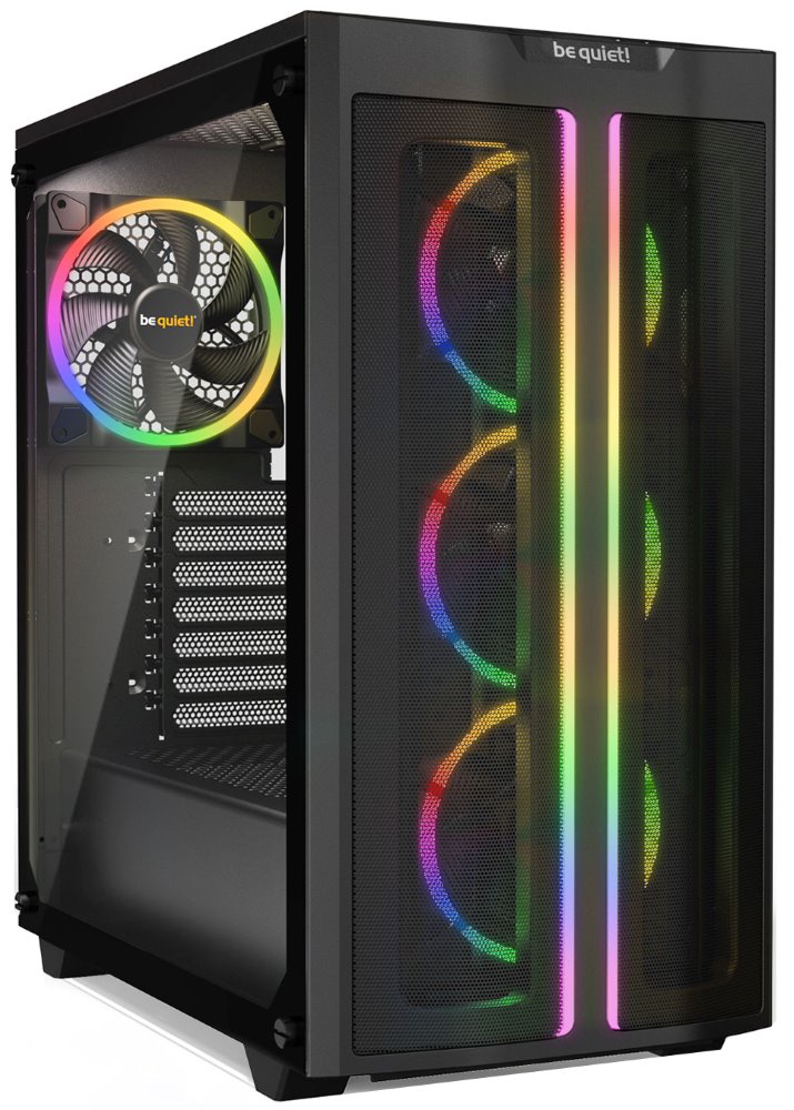 Be quiet! skříň PURE BASE 500FX / MidT / bez zdroje / USB 3.0 / 3x120mm ARGB + 1x140mm fans / průhledná bočnice / BGW43