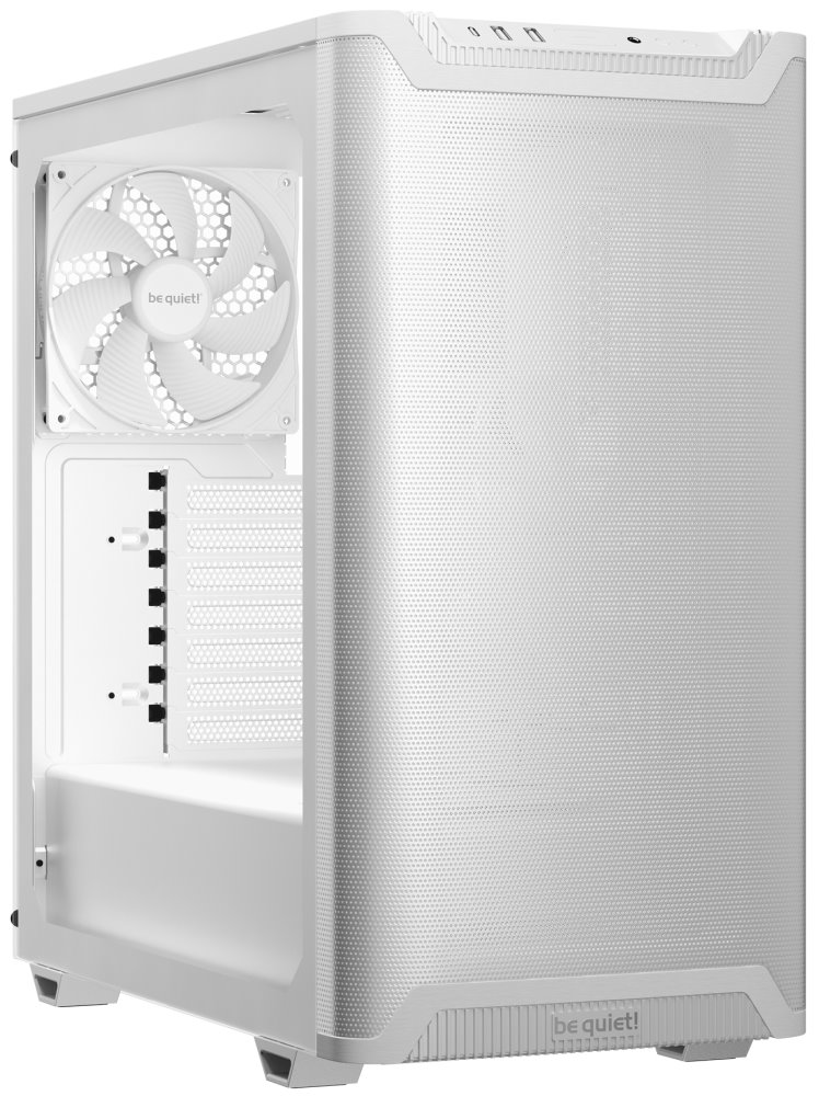 Be quiet! skříň PURE BASE 501 Airflow Window ATX / 2x140mm fan / USB-C / perforovaný přední panel / tvrzené sklo b BGW75