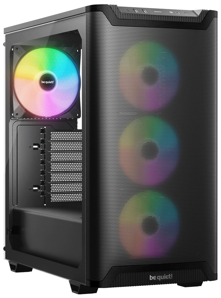 Be quiet! skříň PURE BASE 501LX / ATX / 4xARGB fan / USB-C / 2xUSB 3.2 / temperované sklo / černá BGW78