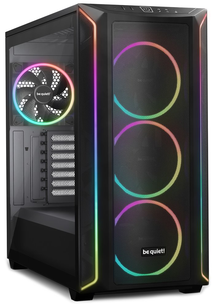 Be quiet! skříň SHADOW BASE 800FX / ARGB / 4x140mm ARGB fan / USB-C / 2xUSB 3.0 / tvrzené sklo / černá BGW63