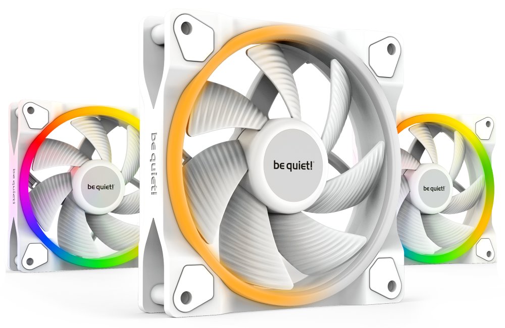 Be quiet! / ventilátor Light Wings White / 120mm / PWM / 3-pack / bílý BL100