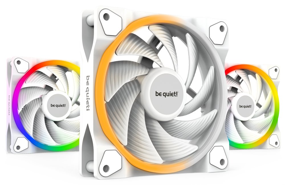 Be quiet! / ventilátor Light Wings White / 120mm / PWM / high speed / 3-pack / bílý BL101