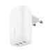 Belkin 67W PD 3.1 3 Port USB-C Wall Charger - White WCC002vfWH