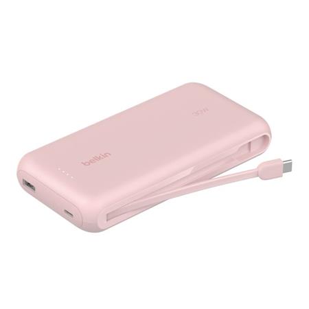 Belkin Boost Charge Powerbank 20K with Integrated Cable - Pink BPB024hqPK