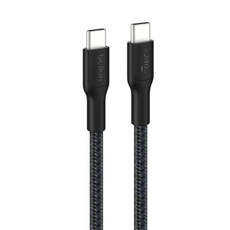 Belkin BOOST CHARGE PRO™ USB-C/USB-C kabel 240W, 3m, černý - odolný CAB025hq3MBK