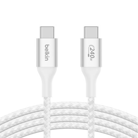 Belkin Boost charge USB-C kabel 240W, 1m, bílý CAB015bt1MWH