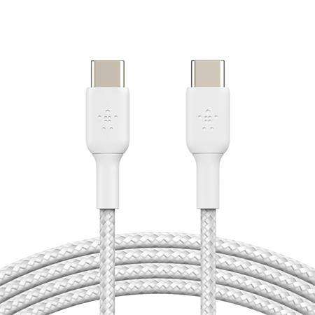 Belkin BOOST CHARGE™ USB-C/USB-C kabel, 2m, bílý - odolný - 2pack CAB004bt2MWH2PK