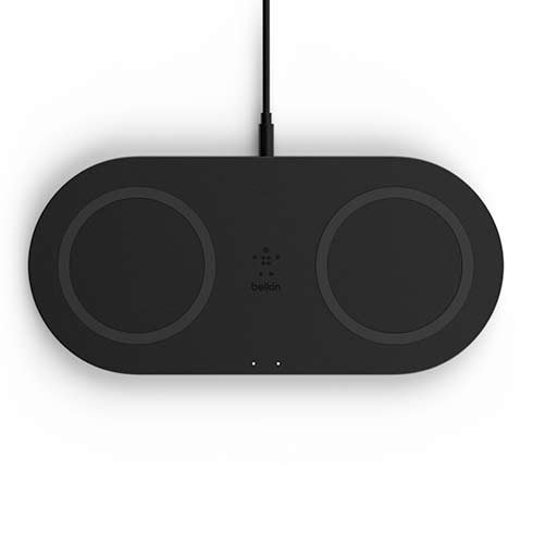 Belkin Duální 10W Bezdrátová plochá nabíječka, černá WIZ002vfBK