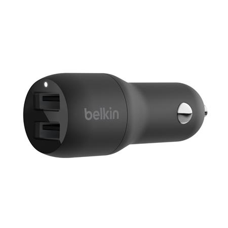 Belkin Duální USB nabíječka do auta, 2x 12W, černá CCB001btBK