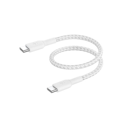 Belkin kabel Boost Charge Braided USB-C to USB-C 15cm - White CAB004BT0MWH