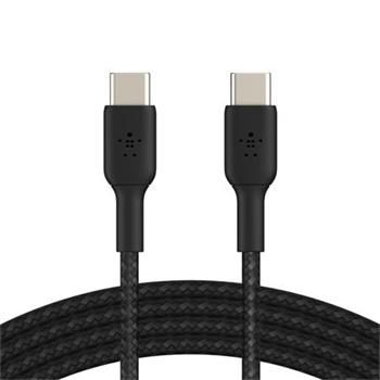 BELKIN kabel oplétaný USB-C - USB-C, 1m, černý CAB004bt1MBK
