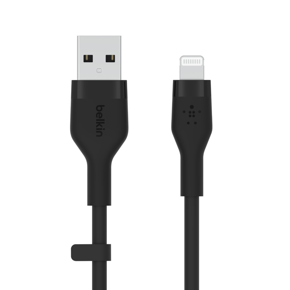 Belkin kabel USB-A na LTG_silikon, 3M, černý CAA008bt3MBK