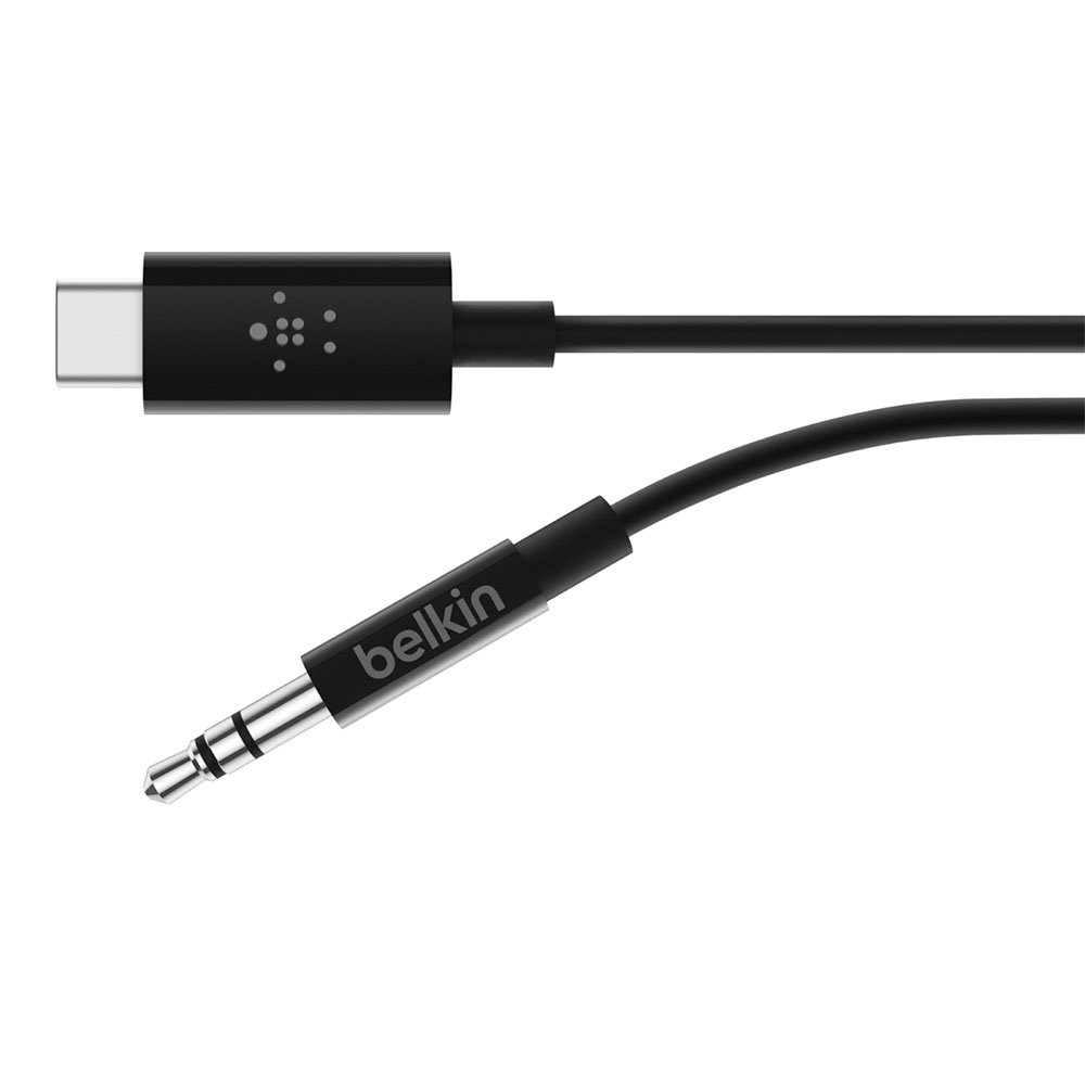 Belkin kábel USB-C to 3.5mm Jack, 1,8m - Black F7U079bt06-BLK